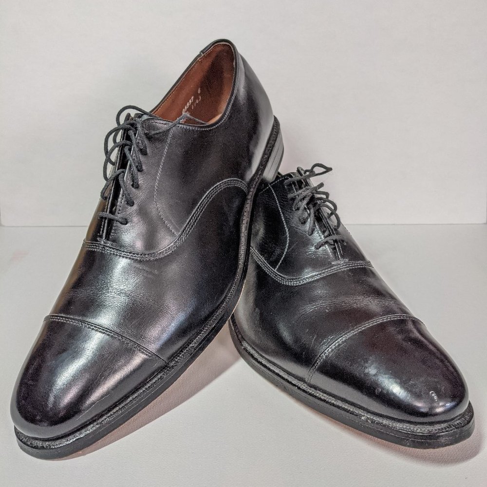 Allen Edmonds Park Avenue Black Oxford Cap Toe 10C